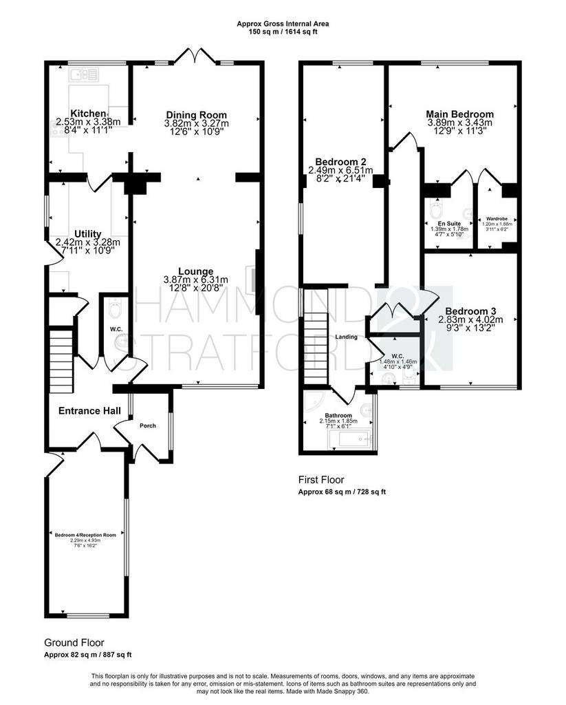 3 bedroom detached house for sale - floorplan