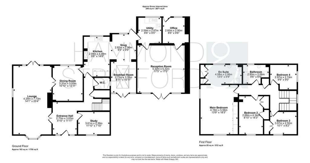 4 bedroom detached house for sale - floorplan