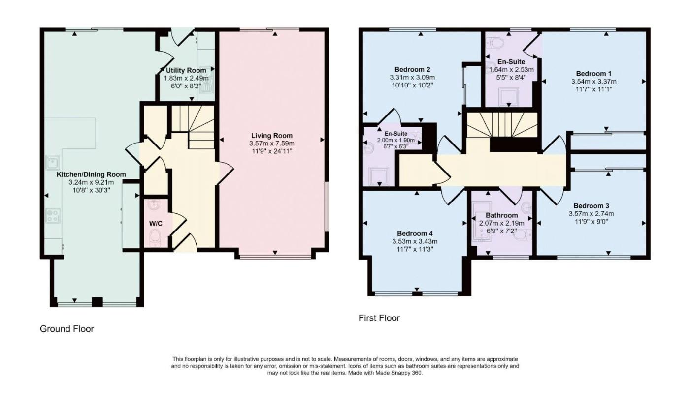 4 bedroom property for sale - floorplan