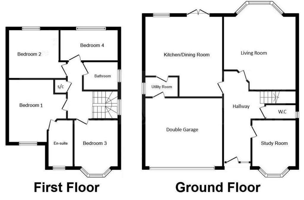 4 bedroom detached house for sale - floorplan