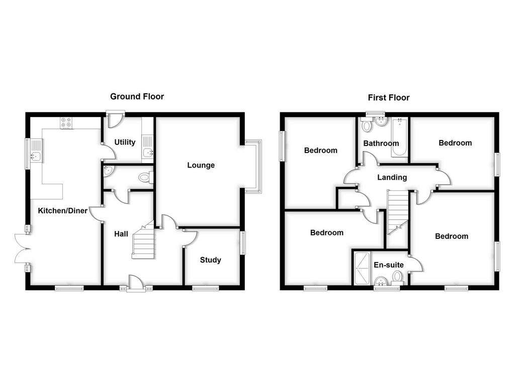 4 bedroom detached house for sale - floorplan