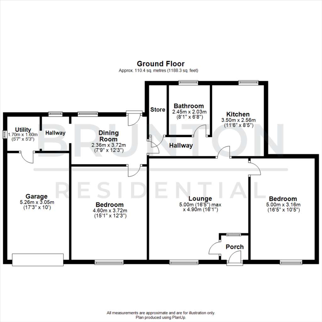 2 bedroom cottage for sale - floorplan