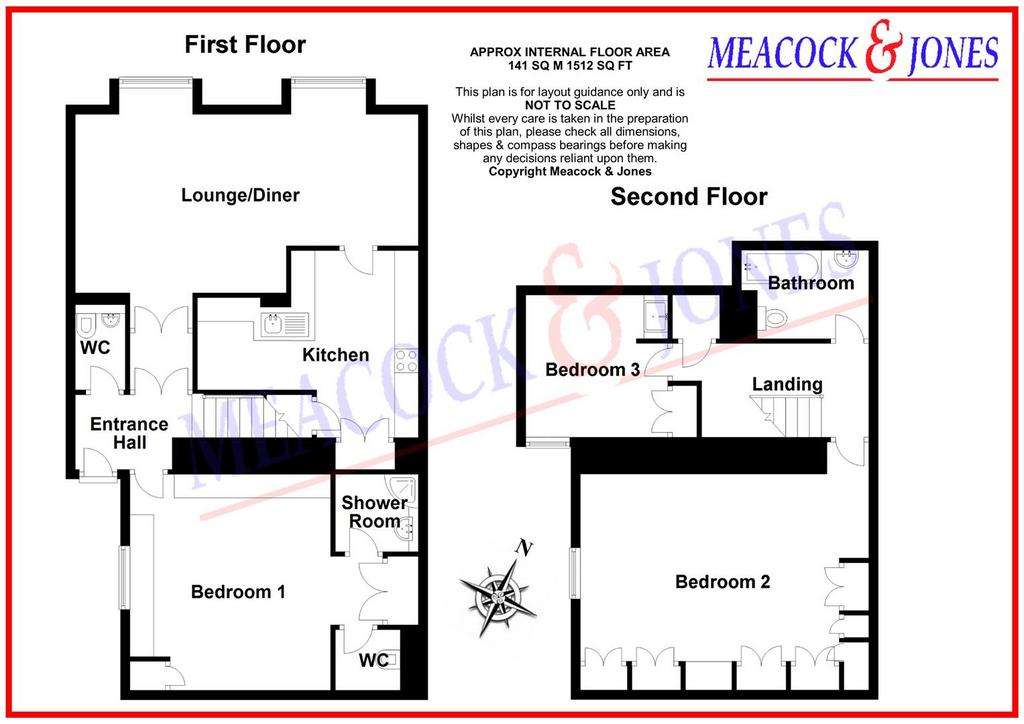 3 bedroom flat for sale - floorplan