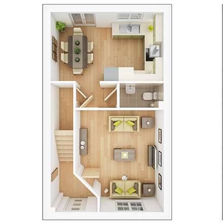 3 bedroom end of terrace house for sale - floorplan