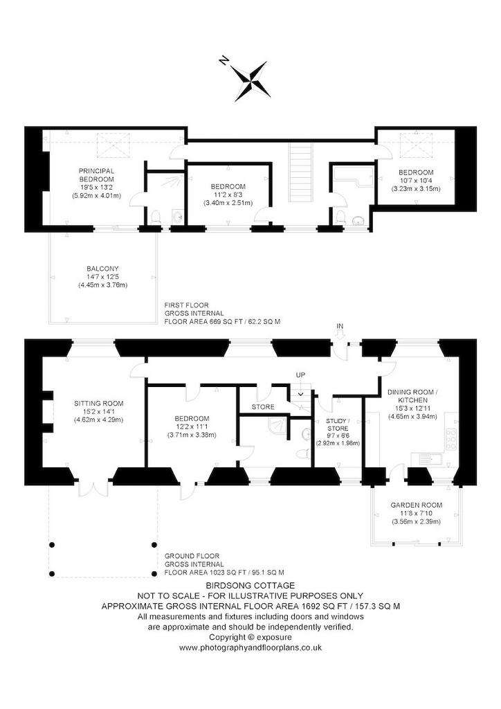 4 bedroom semi-detached house for sale - floorplan