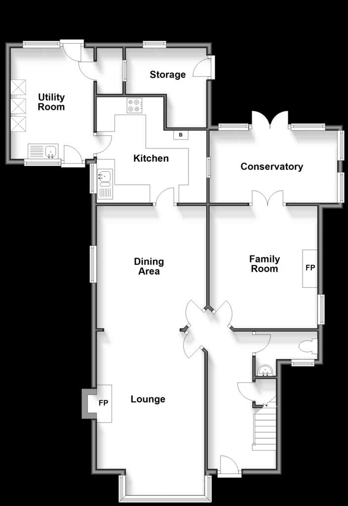 4 bedroom detached house for sale - floorplan