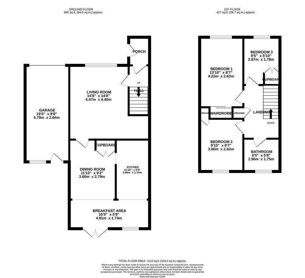 3 bedroom detached house for sale - floorplan