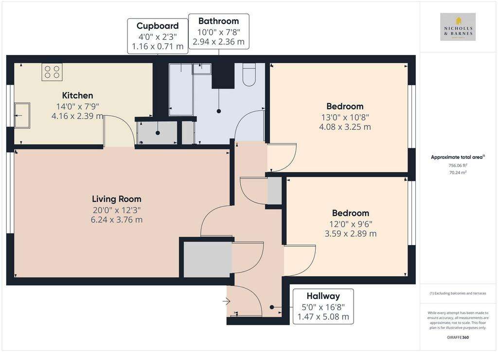 2 bedroom flat for sale - floorplan