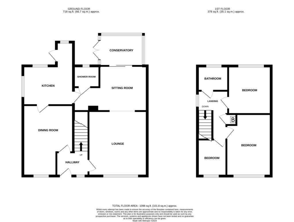 3 bedroom semi-detached house for sale - floorplan