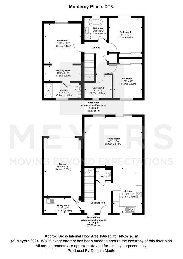 4 bedroom semi-detached house for sale - floorplan