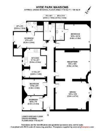 6 bedroom flat to rent - floorplan