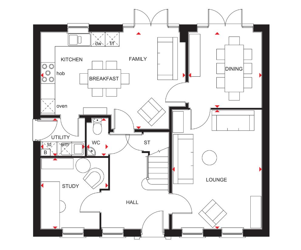 4 bedroom detached house for sale - floorplan