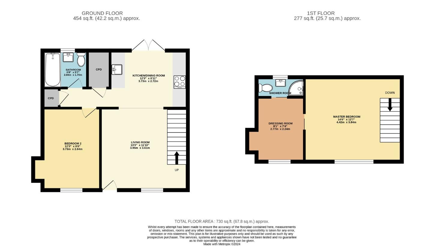 2 bedroom cottage for sale - floorplan