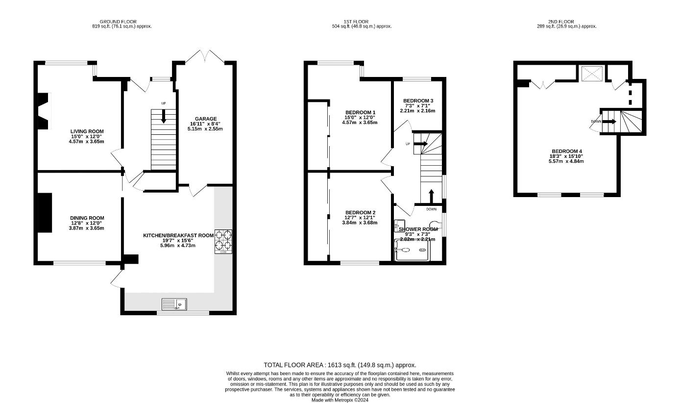 4 bedroom detached house for sale - floorplan