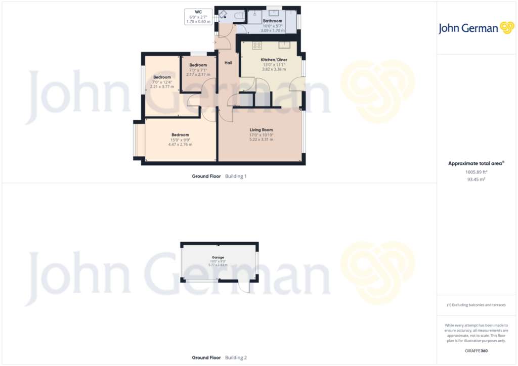 3 bedroom detached bungalow for sale - floorplan