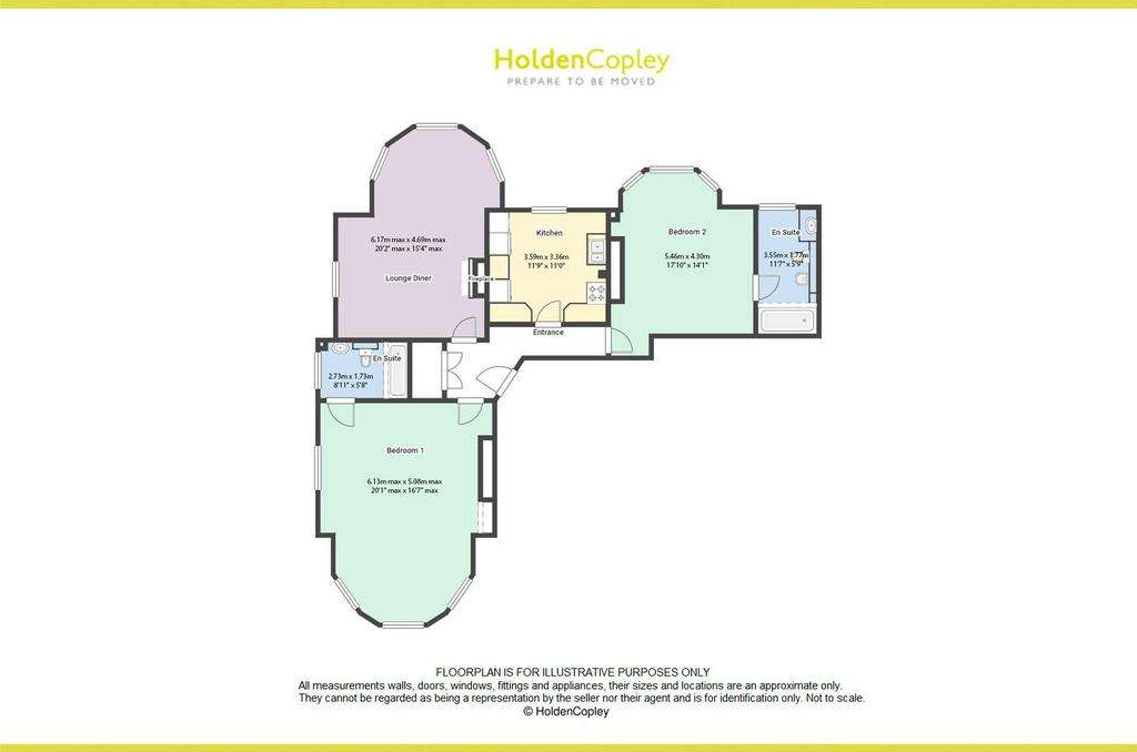 2 bedroom flat for sale - floorplan