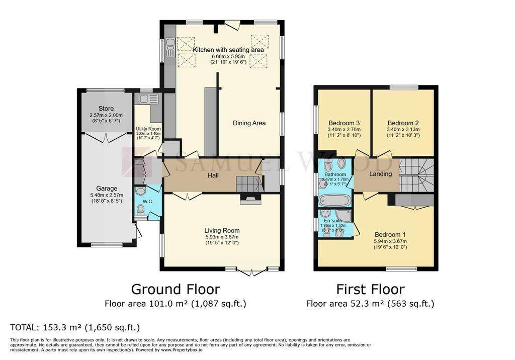 3 bedroom link-detached house for sale - floorplan