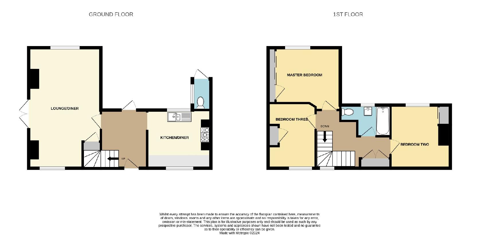 3 bedroom semi-detached house for sale - floorplan