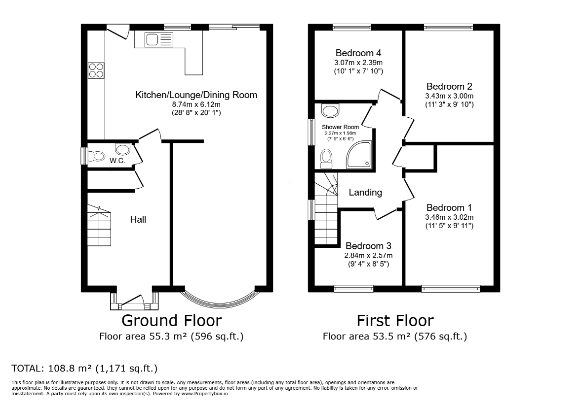 4 bedroom property for sale - floorplan