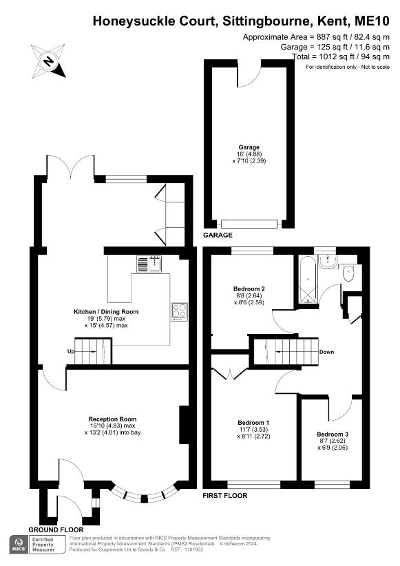 3 bedroom property for sale - floorplan