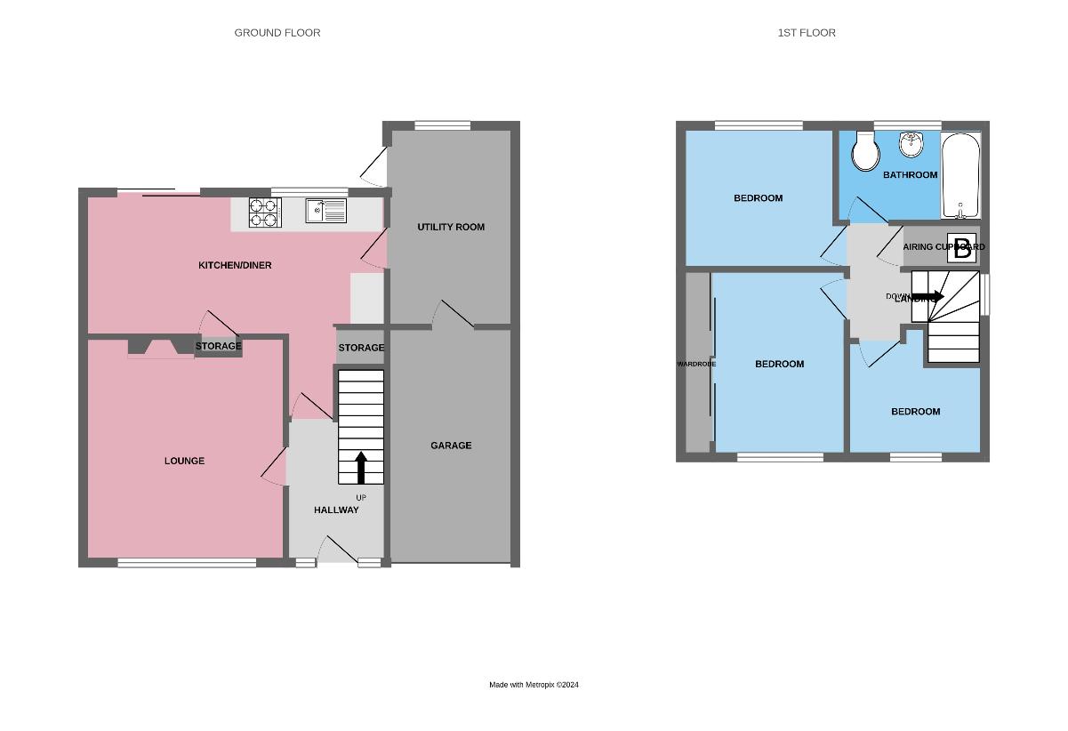 3 bedroom property for sale - floorplan