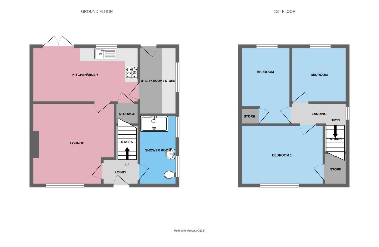 3 bedroom property for sale - floorplan