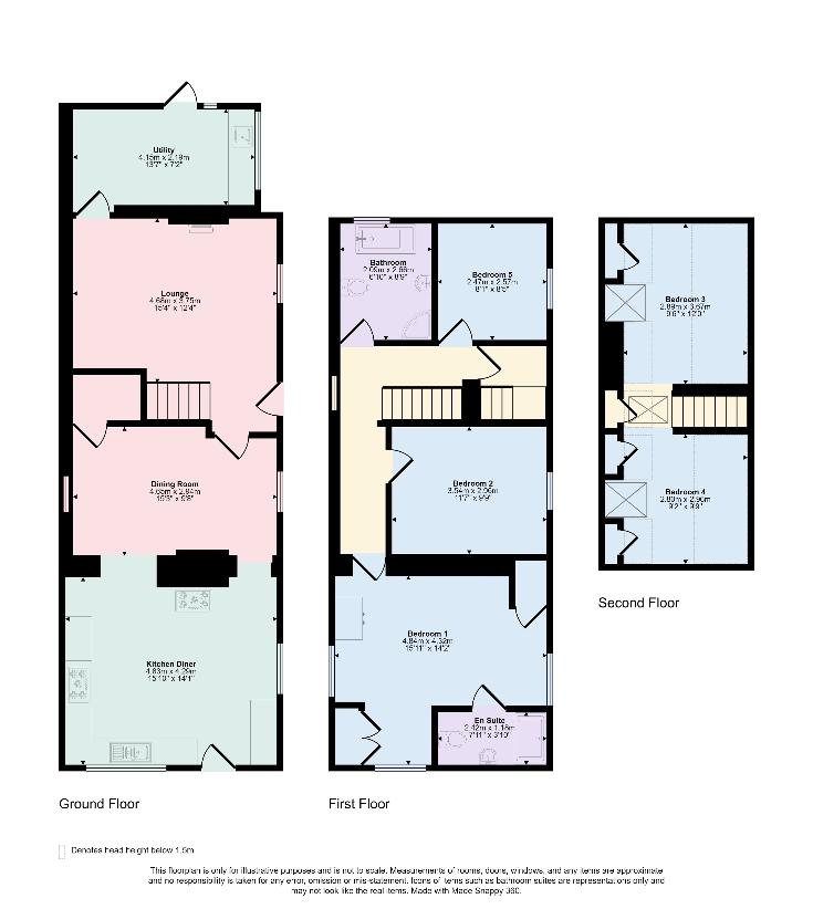 5 bedroom detached house for sale - floorplan