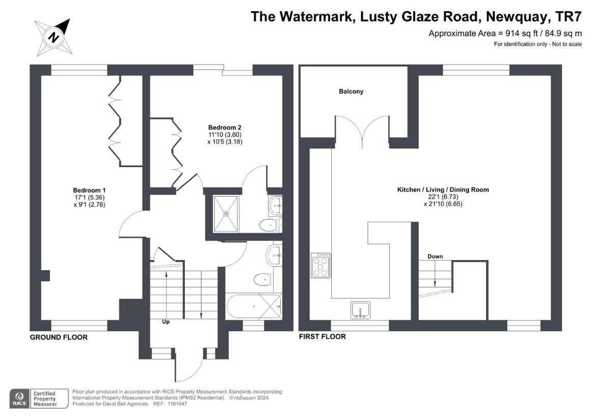 2 bedroom semi-detached house for sale - floorplan