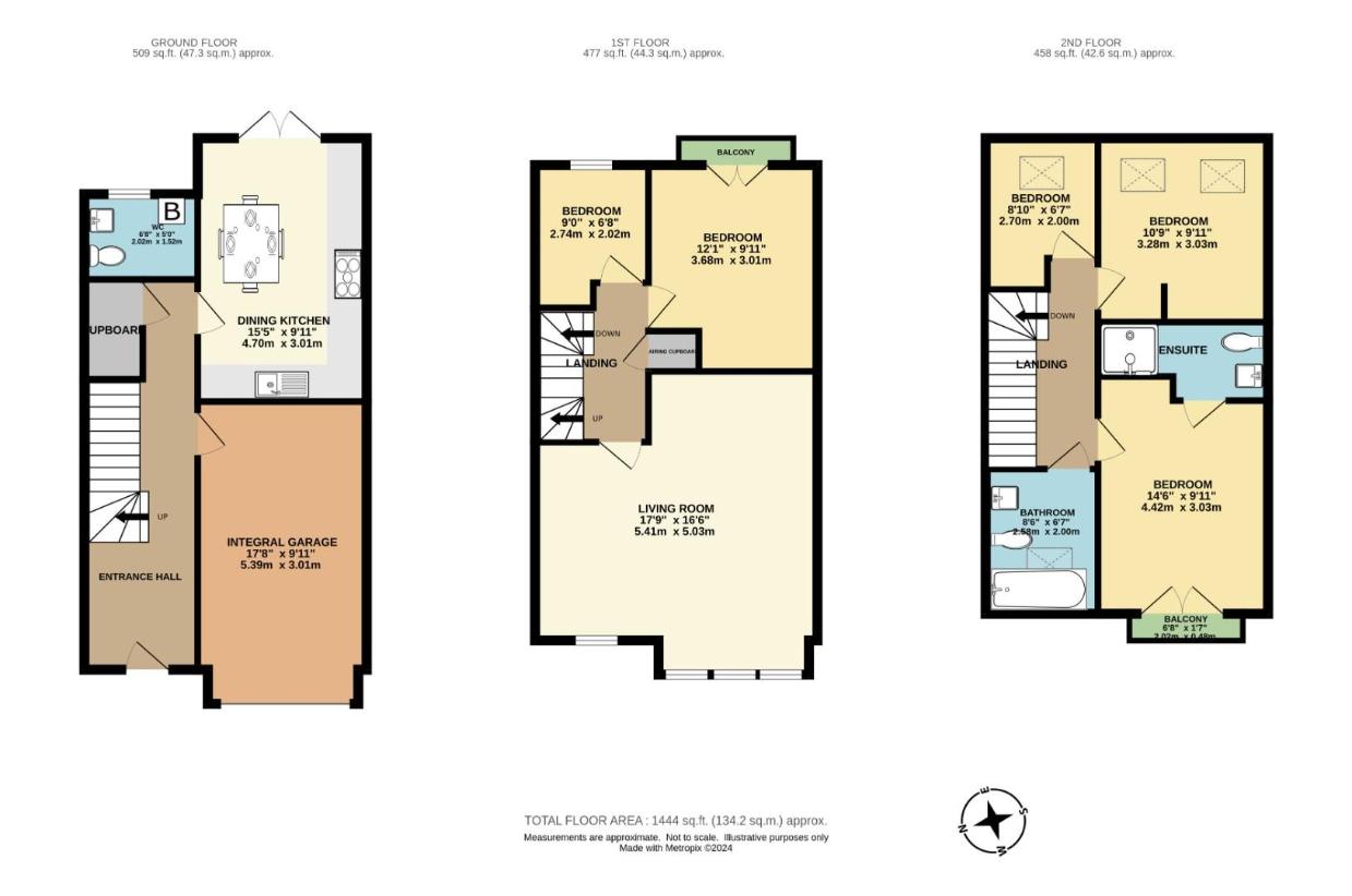 5 bedroom town house for sale - floorplan