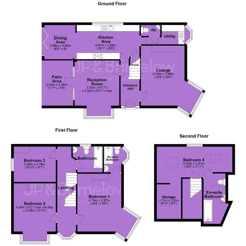 4 bedroom detached house for sale - floorplan