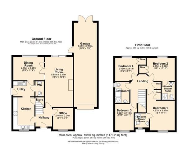 4 bedroom detached house for sale - floorplan