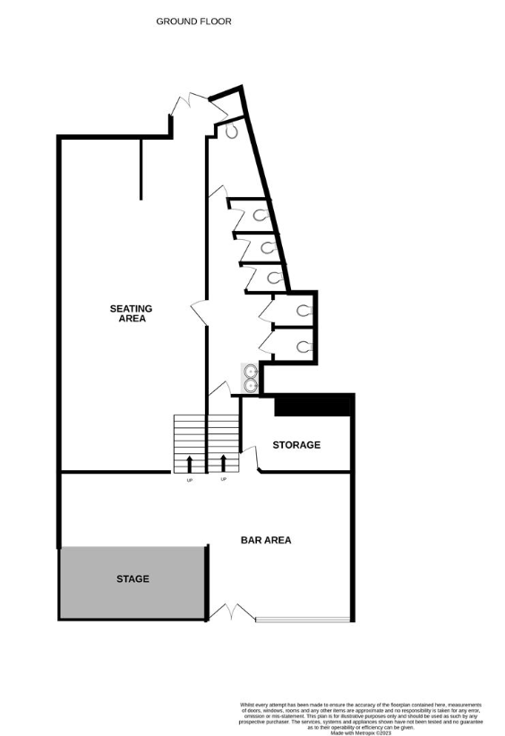 Studio flat for sale - floorplan