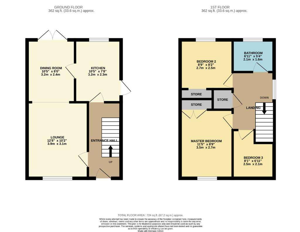 3 bedroom semi-detached house for sale - floorplan