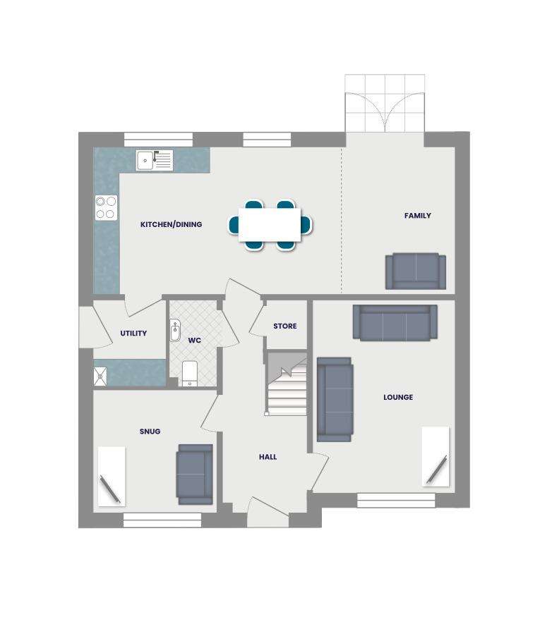 5 bedroom detached house for sale - floorplan