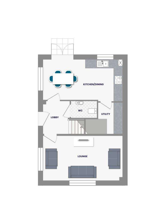 3 bedroom detached house for sale - floorplan