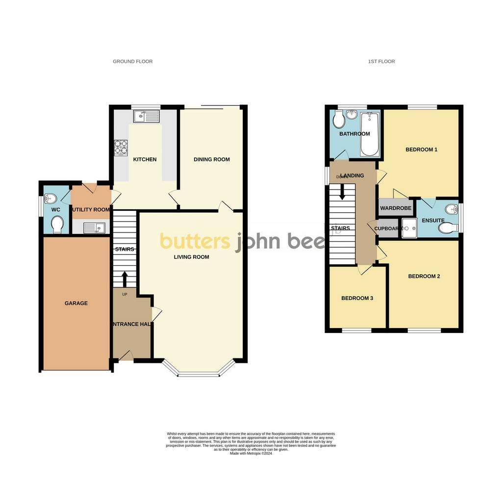 3 bedroom detached house for sale - floorplan