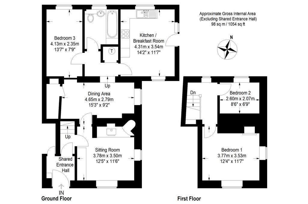 3 bedroom semi-detached house for sale - floorplan