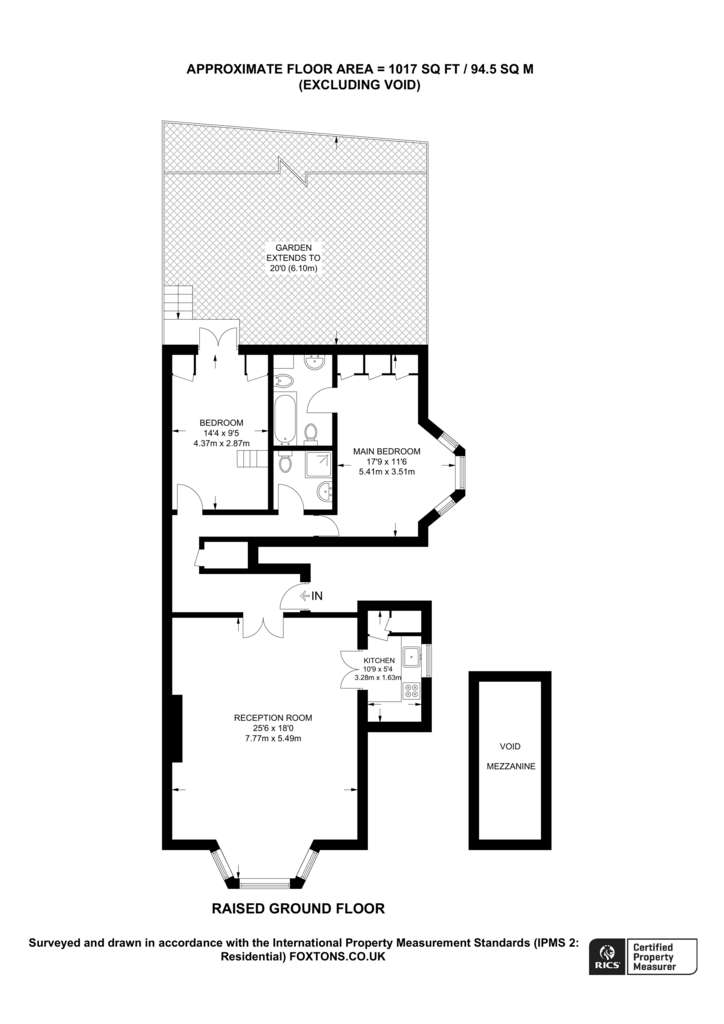 2 bedroom flat to rent - floorplan