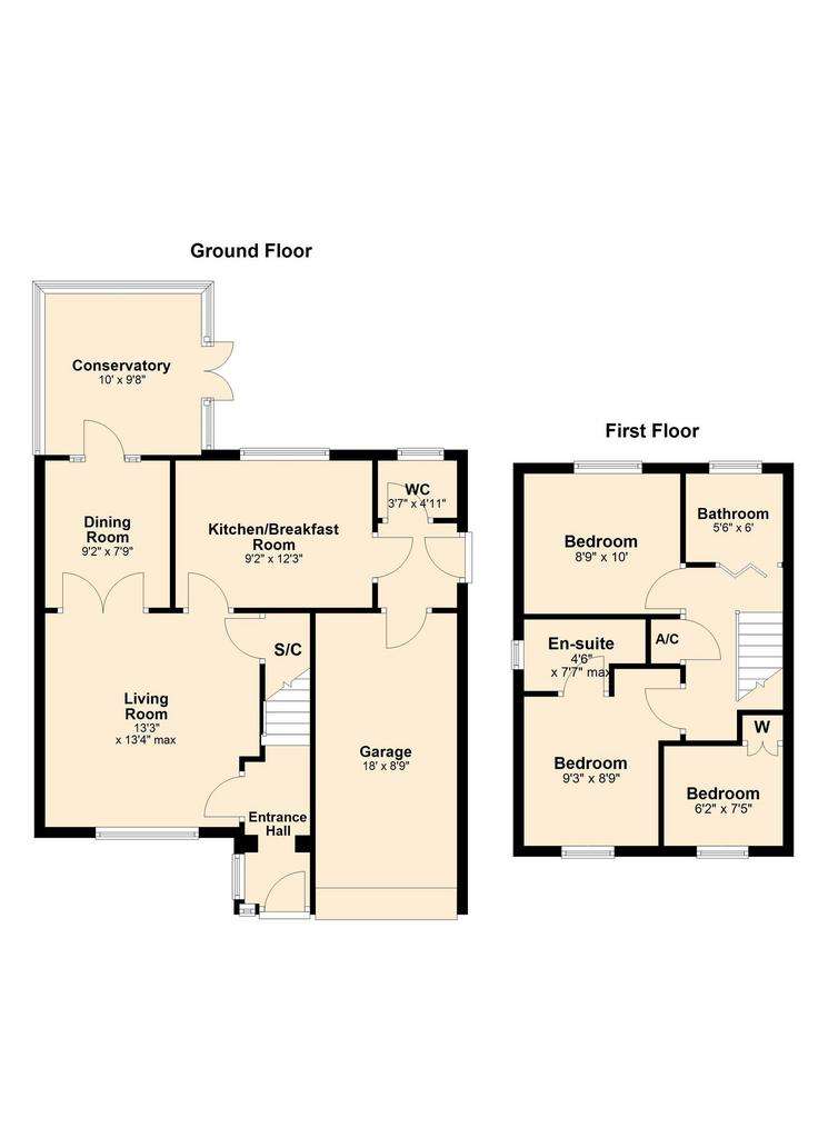 3 bedroom detached house for sale - floorplan