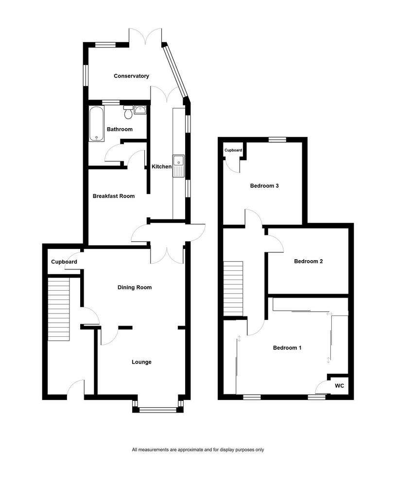 3 bedroom semi-detached house for sale - floorplan