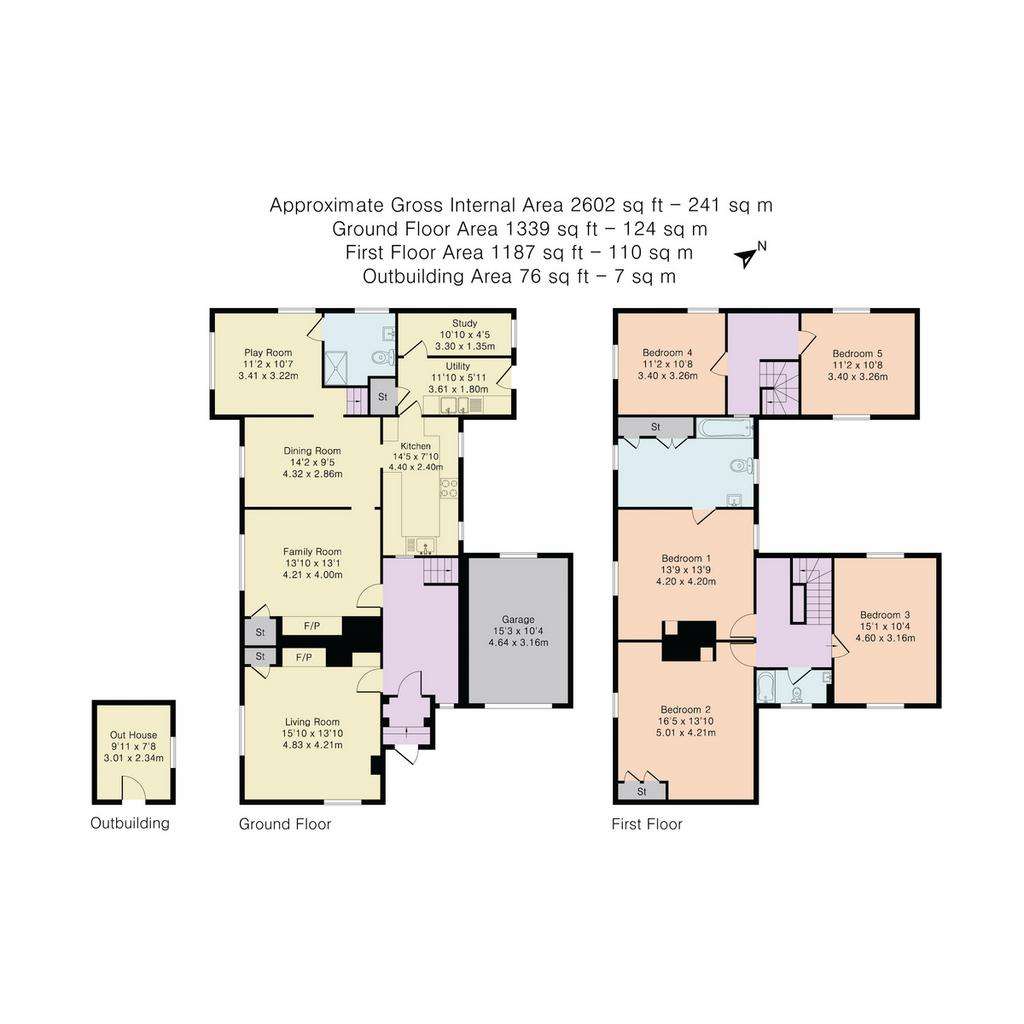 5 bedroom cottage for sale - floorplan