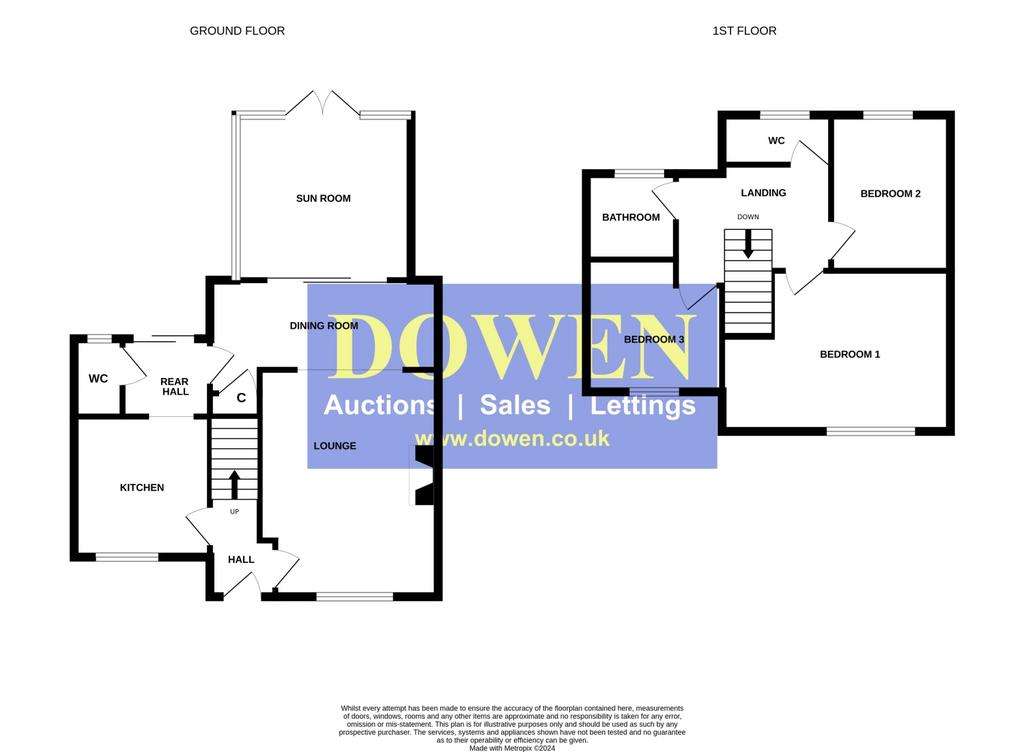 3 bedroom semi-detached house for sale - floorplan