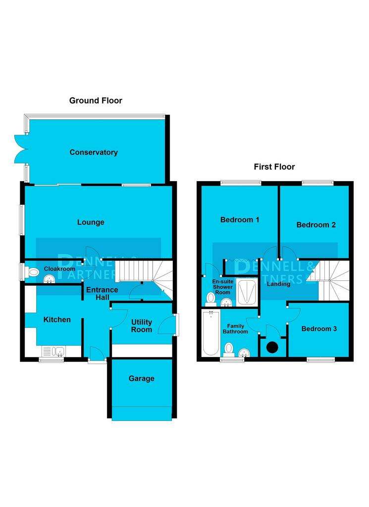 3 bedroom detached house for sale - floorplan