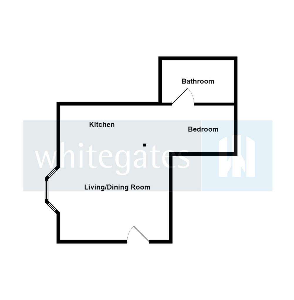 Studio flat for sale - floorplan