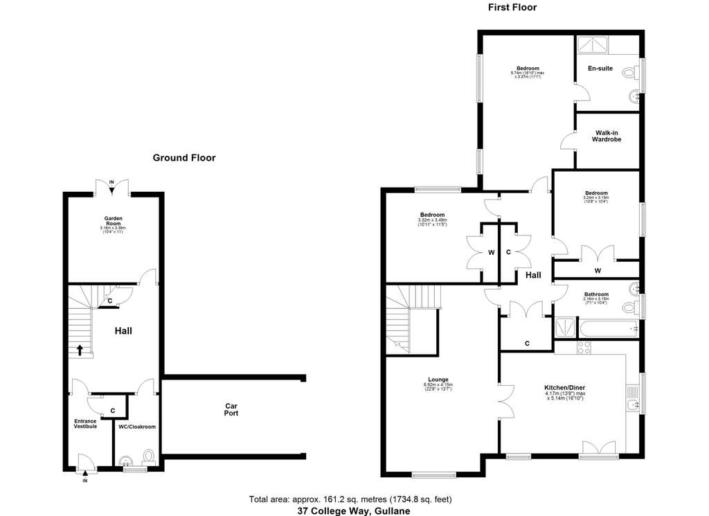 3 bedroom terraced house to rent - floorplan