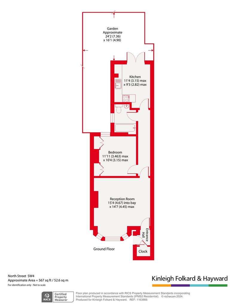 1 bedroom flat for sale - floorplan