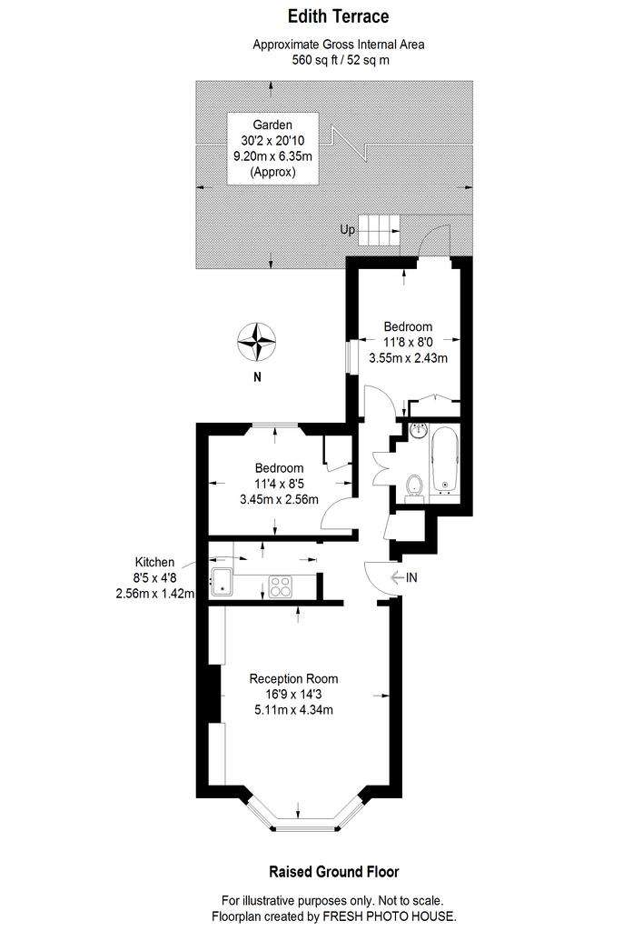 2 bedroom flat for sale - floorplan