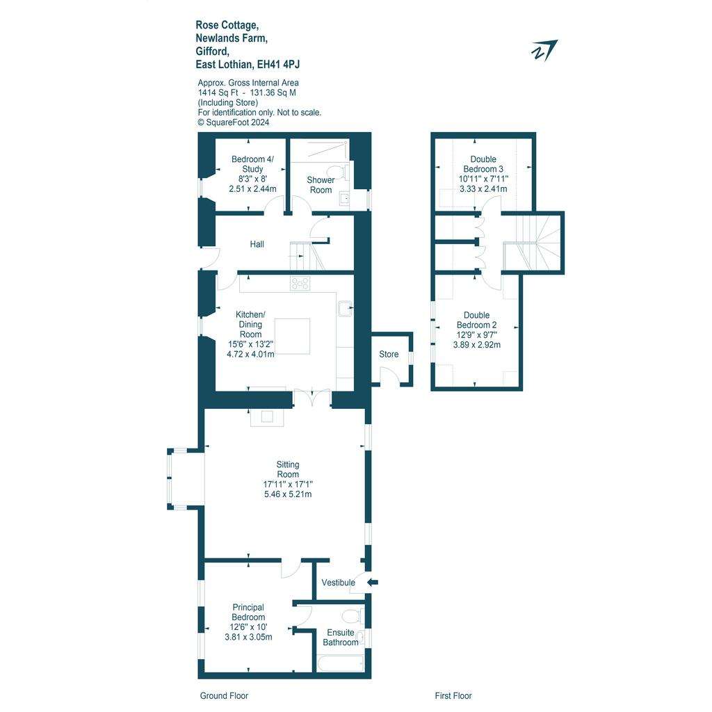 4 bedroom cottage for sale - floorplan