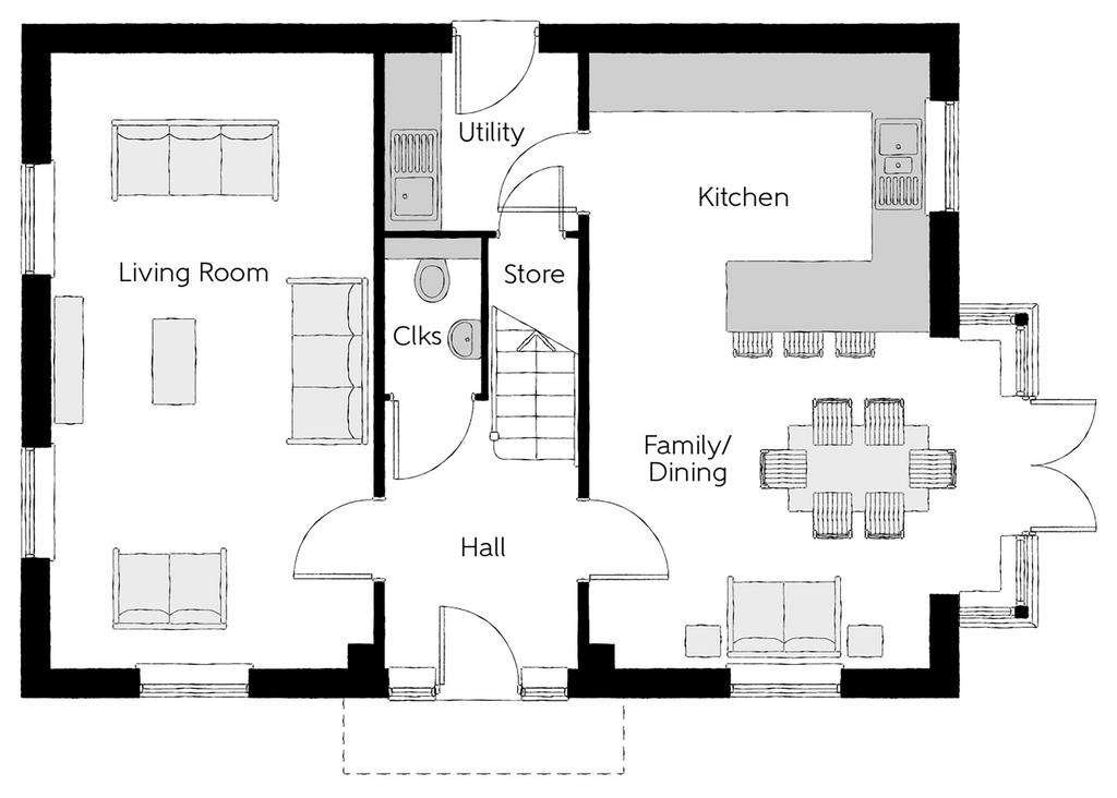 4 bedroom detached house for sale - floorplan