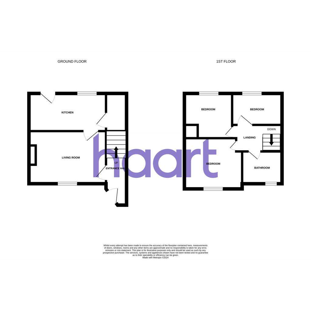 2 bedroom terraced house for sale - floorplan